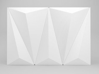 Abstract triangle background, 3D render