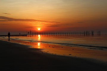 Fototapeta premium Sunrise on the Venetian Riviera