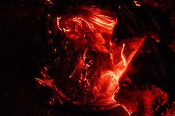 Smoldering paper background