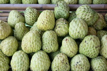 Custard apple or sugar apple in market