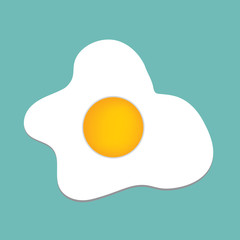 fried egg- vector illustration