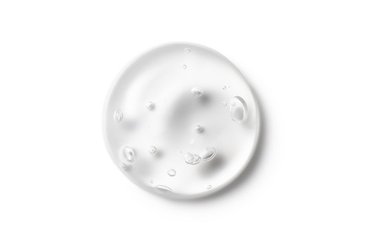 Gel isolated on white Close-up