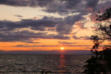 Sunset à Montreux