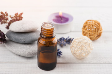SPA composition with essential oil, lavender flowers