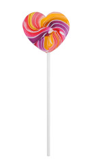 Colorful Lollipop on white with clipping path