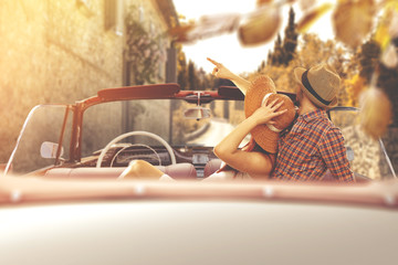 people in car