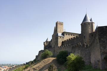 Fototapeta na wymiar Castle of the city of Carcassonne
