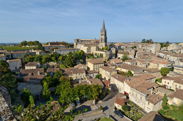 Fototapeta na wymiar Saint-Emilion - Gironde - vue générale