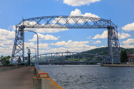 Aerial Lift Bridge In Duluth, Minnesota