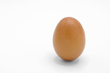Egg isolated on white background