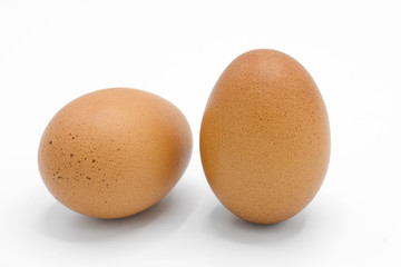 Egg isolated on white background