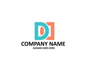 d letter double logo