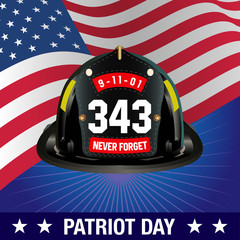 Vector Illustration of  Patriot day background