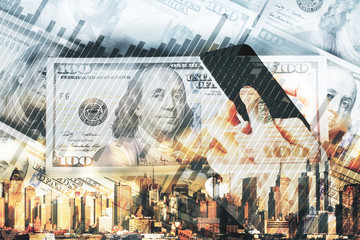 Fototapeta premium Communication and money concept
