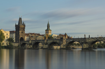Fototapeta na wymiar Charles bridge in Prague