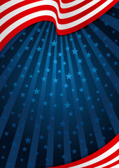 USA Flag Background America - obrazy, fototapety, plakaty