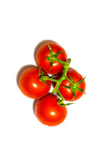 Vegetables: Tomato Isolated on White Background