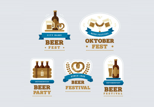 Oktoberfest Badge Set 1
