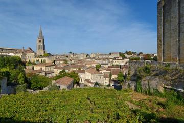 Obraz premium Saint-Emilion, depuis la tour du Roy, Gironde