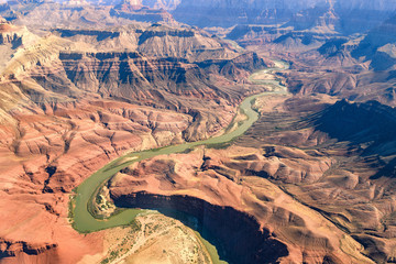 luchtfoto van nationaal park grand canyon, arizona