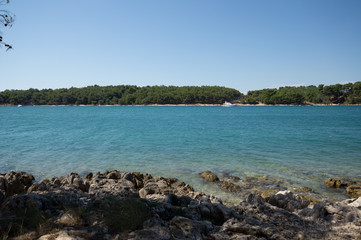 Fototapeta na wymiar Mittelmeer in Istrien am Kap Kamenjak