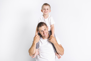 Dad with son