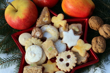 Homemade Cookies, hausgemachte Weihnachtskekse, Adventzeit