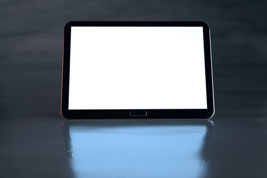 Tablet PC mit weißem Bildschirm