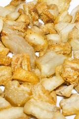 Crispy Pork Skin. Snack thai food.