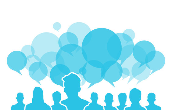 Figurren mit Sprechblasen