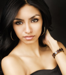 Beautiful exotic young woman