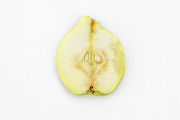 Pear on white background