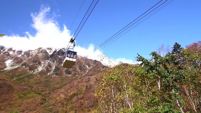 立山ロープウェイと紅葉