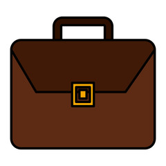 portfolio briefcase isolated icon vector illustration design