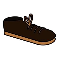elegant male shoes isolated icon vector illustration design