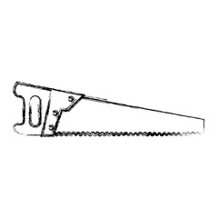 handsaw carpentry isolated icon vector illustration design