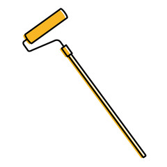 paint roller isolated icon vector illustration design