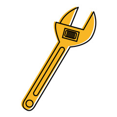 wrench tool isolated icon vector illustration design