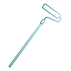 paint roller isolated icon vector illustration design
