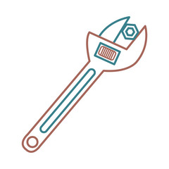 wrench tool isolated icon vector illustration design