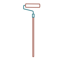 paint roller isolated icon vector illustration design