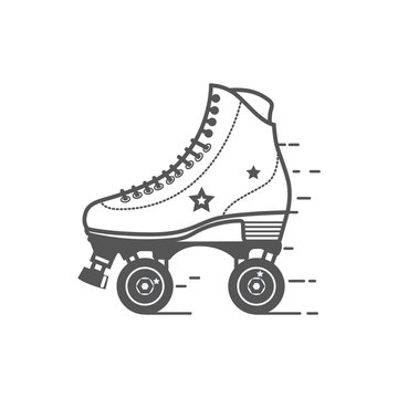 Roller skate icon. Flat vector related icon for web and mobile applications. It can be used as - logo, pictogram, icon, infographic element. Flat vector Illustration.