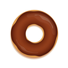 donut mit schoko glasur