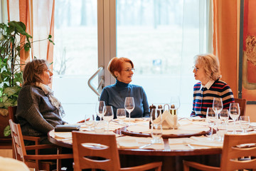 Senior Women In A Restaurant