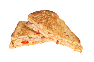 Toasted sandwich isolated