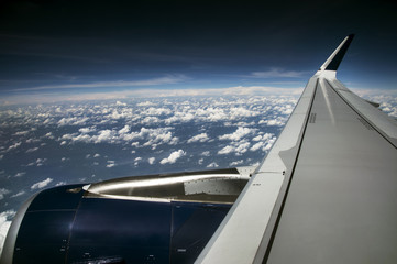 Fototapeta na wymiar View from the plane.