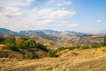 Rocky mountain landscape in Crimea, Russia