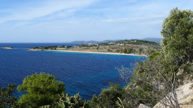 Coast line around Platamonas Greece