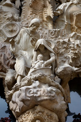 Statue à la Sagrada Familia de Barcelone, Espagne
