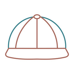 construction helmet isolated icon vector illustration design